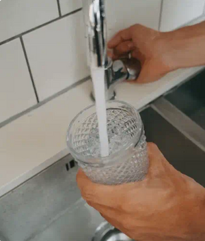 Run water for 3 minutes