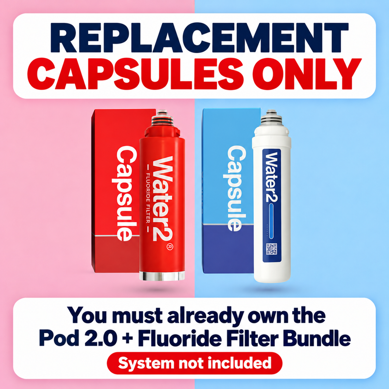 Pod 2.0 + Fluoride Filter Replacement Capsules