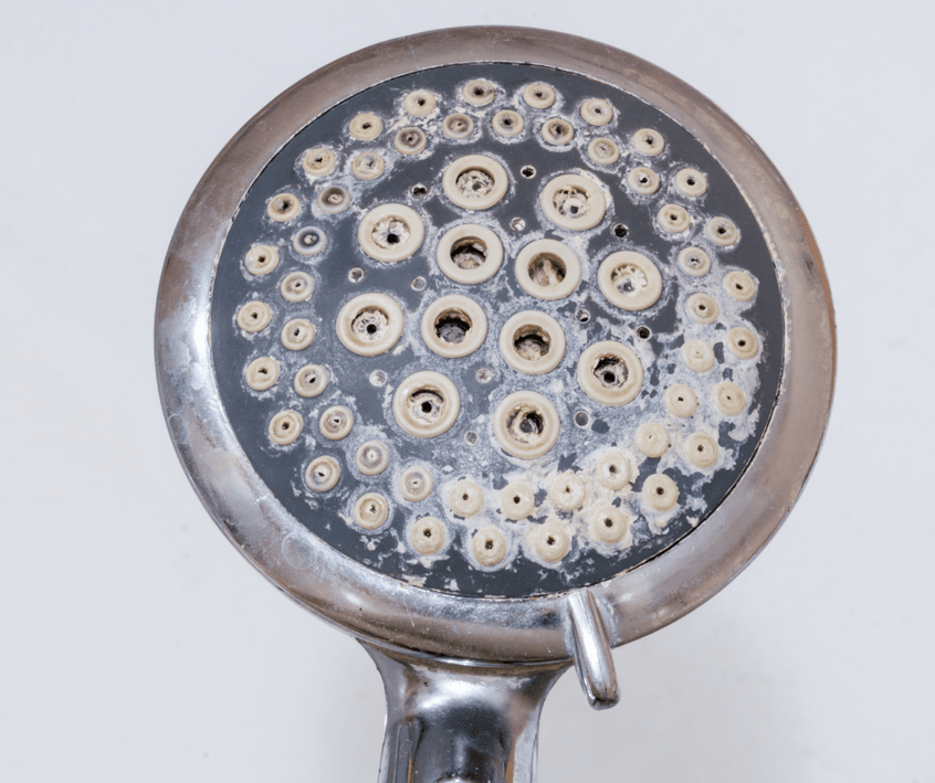 Bathroom Appliances Coated In Limescale